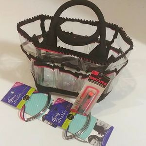 🎉2/$16 Makeup Bag With Hair Accessories